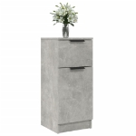 Credenze 2 pz Grigio Cemento 30x30x70 cm in Legno Multistrato