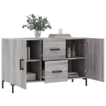 Credenza Grigio Sonoma 100x36x60 cm in Legno Multistrato