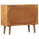 Credenza con Motivo Stampato 90x30x70 cm in Massello di Mango