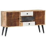 Credenza 118x30x62 cm in Legno Massello di Mango