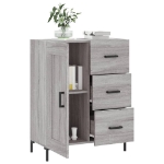 Credenza Grigio Sonoma 69,5x34x90 cm in Legno Multistrato