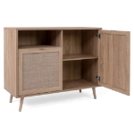 Finori Credenza Bali 01A Rovere Sonoma e Stampa Canna