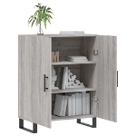 Credenza Grigio Sonoma 69,5x34x90 cm in Legno Multistrato