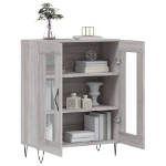 Credenza Grigio Sonoma 69,5x34x90 cm in Legno Multistrato