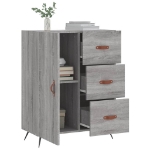 Credenza Grigio Sonoma 69,5x34x90 cm in Legno Multistrato