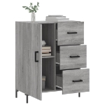 Credenza Grigio Sonoma 69,5x34x90 cm in Legno Multistrato