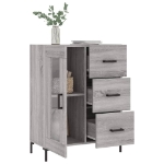 Credenza Grigio Sonoma 69,5x34x90 cm in Legno Multistrato