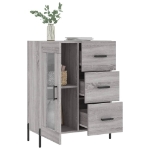 Credenza Grigio Sonoma 69,5x34x90 cm in Legno Multistrato