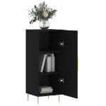 Credenza Nero 34,5x34x90 cm in Legno Multistrato