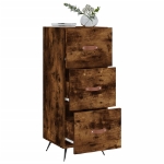 Credenza Rovere Fumo 34,5x34x90 cm in Legno Multistrato