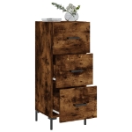 Credenza Rovere Fumo 34,5x34x90 cm in Legno Multistrato