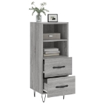 Credenza Grigio Sonoma 34,5x34x90 cm in Legno Multistrato