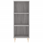 Credenza Grigio Sonoma 34,5x32,5x90 cm in Legno Multistrato