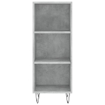 Credenza Grigio Cemento 34,5x32,5x90 cm in Legno Multistrato