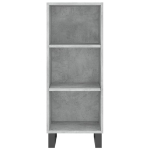 Credenza Grigio Cemento 34,5x32,5x90 cm in Legno Multistrato