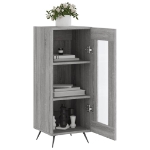 Credenza Grigio Sonoma 34,5x34x90 cm in Legno Multistrato