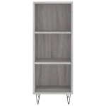 Credenza Grigio Sonoma 34,5x32,5x90 cm in Legno Multistrato