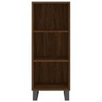 Credenza Rovere Marrone 34,5x32,5x90 cm in Legno Multistrato