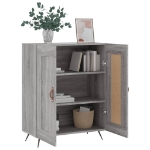 Credenza Grigio Sonoma 69,5x34x90 cm in Legno Multistrato