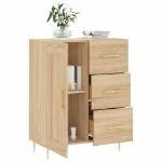 Credenza Rovere Sonoma 69,5x34x90 cm in Legno Multistrato