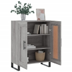 Credenza Grigio Sonoma 69,5x34x90 cm in Legno Multistrato