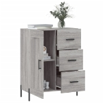 Credenza Grigio Sonoma 69,5x34x90 cm in Legno Multistrato