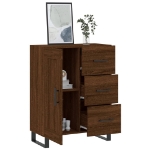 Credenza Rovere Marrone 69,5x34x90 cm in Legno Multistrato