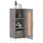 Credenza Grigio Sonoma 34,5x34x90 cm in Legno Multistrato