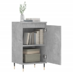 Credenza Grigio Cemento 40x35x70 cm in Legno Multistrato