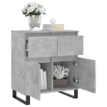 Credenza Grigio Cemento 60x35x70 cm in Legno Multistrato