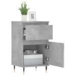 Credenza Grigio Cemento 40x35x70 cm in Legno Multistrato