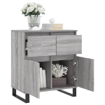 Credenza Grigio Sonoma 60x35x70 cm in Legno Multistrato