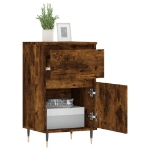 Credenza Rovere Fumo 40x35x70 cm in Legno Multistrato