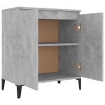 Credenza Grigio Cemento 60x35x70 cm in Legno Multistrato