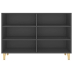 Credenza Grigia 103,5x35x70 cm in Legno Multistrato