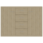 Credenza Rovere Sonoma 88x30x65 cm in Legno Multistrato