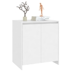 Credenza Bianca 70x41x75 cm in Legno Multistrato