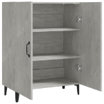 Credenza Grigio Cemento 70x34x90 cm in Legno Multistrato