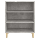 Credenza Grigio Cemento 57x35x70 cm in Legno Multistrato