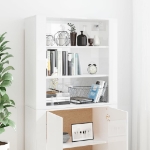 Credenza Bianco Lucido in Legno Multistrato