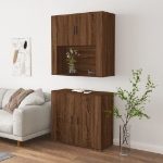 Credenza Rovere Marrone in Legno Multistrato