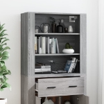 Credenza Grigio Sonoma in Legno Multistrato