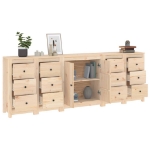 Credenza 230x35x80 cm in Legno Massello di Pino