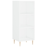 Credenza 34,5x32,5x180 cm in Legno Multistrato Bianco Lucido