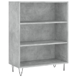 Credenza Grigio Sonoma 69,5x32,5x180 cm Legno Multistrato