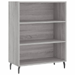 Credenza Grigio Sonoma 69,5x32,5x180 cm Legno Multistrato