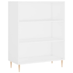 Credenza Bianca 69,5x32,5x180 cm Legno Multistrato