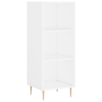 Credenza Bianca 34,5x32,5x180 cm in Legno Multistrato