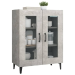 Credenza Grigio Cemento 69,5x34x90 cm in Legno Multistrato