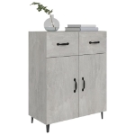 Credenza Grigio Cemento 69,5x34x90 cm in Legno Multistrato